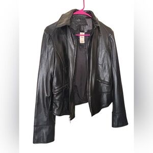 Black Leather Women's Jacket